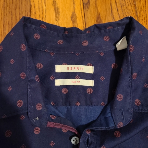 🌟2/$15 Esprit Men's Long Sleeve Button Up Shirt - Picture 3 of 3